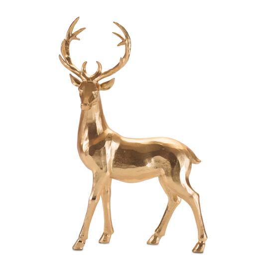 Melrose Gold Metallic Deer Figurines Set